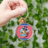 Porte-clés Fêtard GOLFEUR aux États-Unis (Main)