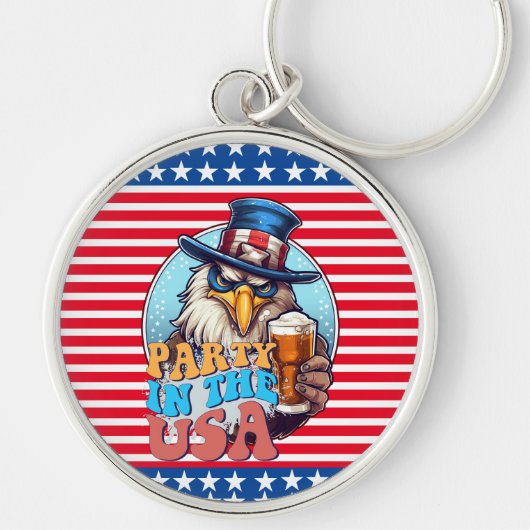 Porte-clés Fêtard GOLFEUR aux États-Unis (Devant)