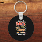 Porte-clés Fête Avec Mes Dachshunds (Recto)