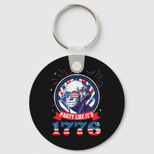 Porte-clés Fête Comme C'Est 1776 4 juillet George Washingto