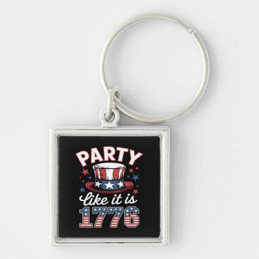 Porte-clés Fête comme c'est 1776 #JF0012 (Devant)