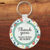 Porte-clés Fête d'anniversaire Favoriser Merci Porte - clé ca (Recto)