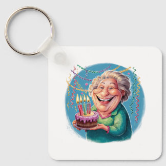 Porte-clés Fête d'anniversaire humoristique de Nana
