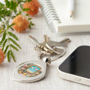 Porte-clés Fête de fiançailles Tropical Retreat