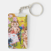 Porte-clés Fête de jardin pour chats (Dos)