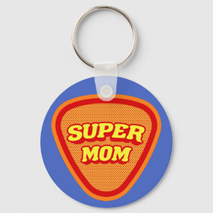 Porte-clés Fête de la mère de Super Maman