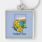 Porte-clés Fête de la Saint-David Jonquilles (Devant)