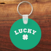 Porte-clés Fête de la Saint-Patrick Lucky Clover (Recto)