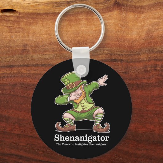 Porte-clés Fête de la Saint-Patrick Shenanigator Leprechaun q (Recto)