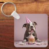 Porte-clés Fête de l'anniversaire de Pit Bull (Recto)