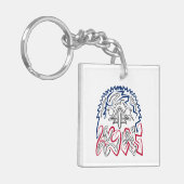 Porte-clés Fête de l'Indépendance Aigle américain (Devant gauche)