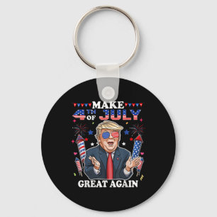 Porte-clés Fête de l'Indépendance de Trump Faire 4 juillet Gr