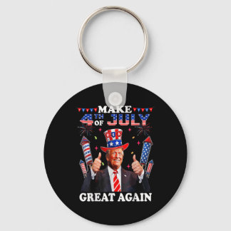 Porte-clés Fête de l'Indépendance de Trump Faire 4 juillet Gr
