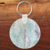 Porte-clés Fête de mariage Fleurs de Lavande Jolie Romantique (Verso)