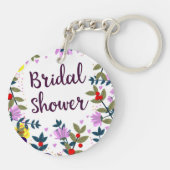 Porte-clés Fête de mariage Fleurs Vintage (Dos)