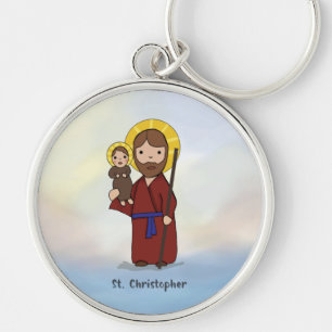 Porte-clés Fête de Saint Christophe Saint