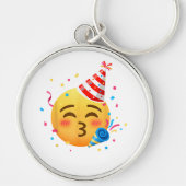 Porte-clés Fête d'émoticônes drôles (Devant)