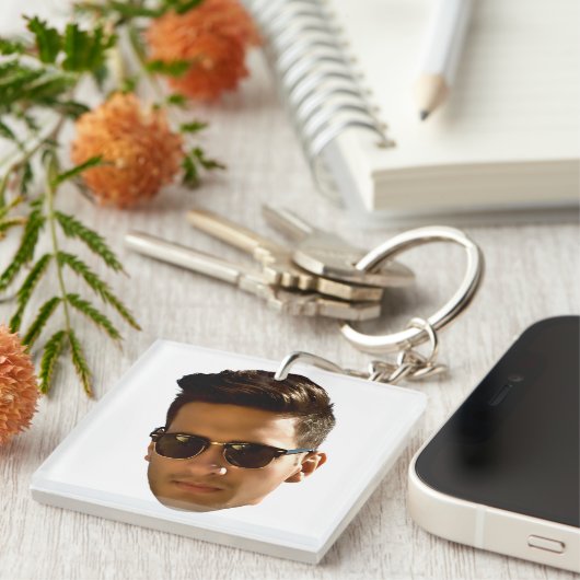 Porte-clés Fête d'enterrement de vie de jeune fille avec déco (Devant Droit)