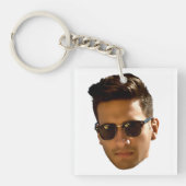 Porte-clés Fête d'enterrement de vie de jeune fille avec déco (Devant)