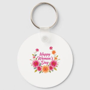 Porte-clés Fête des femmes Art floral – Célébration de l'auto