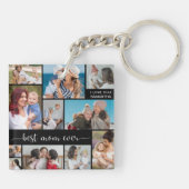 Porte-clés Fête des mères 11 Photo Collage Meilleure maman ja (Dos)