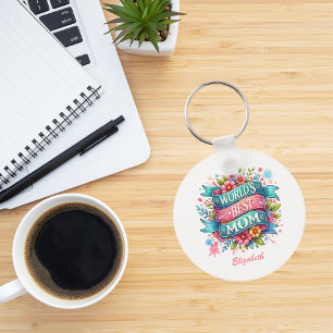 Porte-clés Fête des mères amoureux de la nature Floral Person