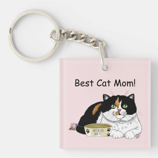 Porte-clés Fête des mères Calico Cat (Devant)