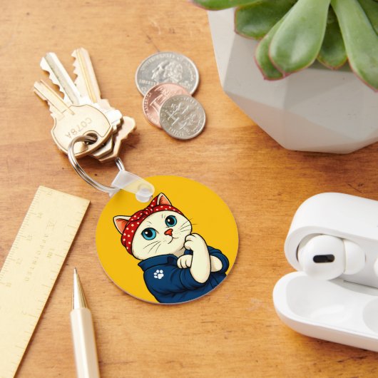 Porte-clés Fête des mères de maman chats (Bureau)