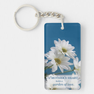 Porte-clés Fête des Mères Fêtes Blanches Jardin d'amour Ciel