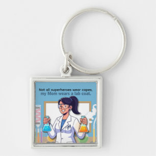 Porte-clés Fête des Mères Maman Travailleuse de Laboratoire