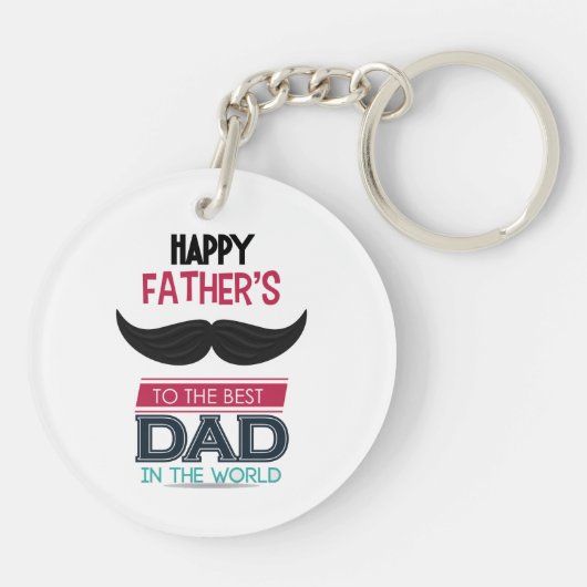 Porte-clés fête des pères cadeau Porte - clé acrylique (Dos)
