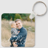 Porte-clés Fête des pères de script Best Daddy Ever (Dos)