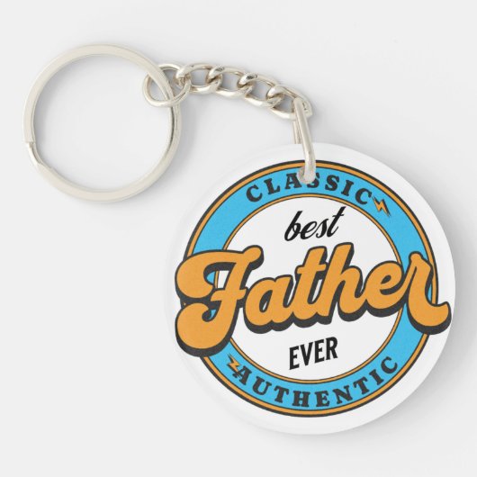 Porte-clés Fête des pères du meilleur père jamais (Devant)