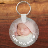Porte-clés Fête des pères Love You Photo (Recto)