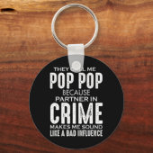 Porte-clés Fête des pères On M'Appelle Pop Pop Parce Que Part (Recto)