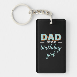 Porte-clés Fête des pères Papa De La Fille Anniversaire