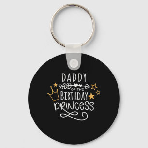Porte-clés Fête des pères Papa De La Princesse D'Anniversaire