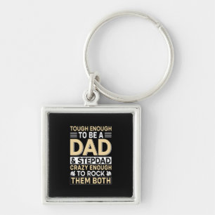 Porte-clés Fête des pères Papa Et Étape Papa Je Les Roche