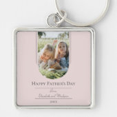 Porte-clés Fête des pères photo Arch moderne | Rose (Devant)