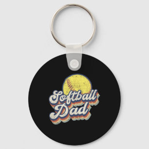 Porte-clés Fête des pères Softball Papa Cadeau De Fille Fils 