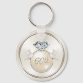 Porte-clés Fête du 60e anniversaire du Mariage personnalisée (Verso)