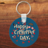 Porte-clés Fête du Canada branchée (Recto)