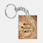 Porte-clés Fête du père en bois (Devant gauche)