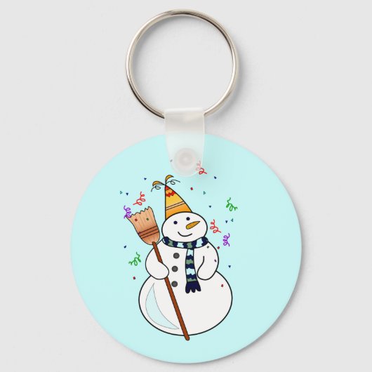 Porte-clés Fête du Porte - clé de Snowman (Recto)