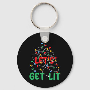 Porte-clés Fête du pyjama de Noël, illuminons les fêtes de No