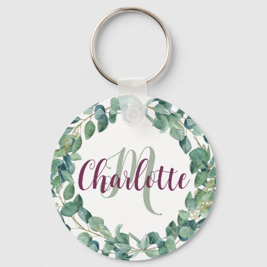 Porte-clés Fête florale faveur pour nièces cadeau fête d'anni (Recto)