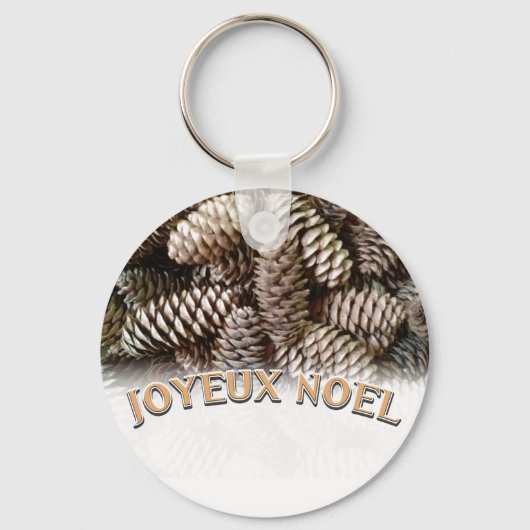 Porte-clés Fête Joyeux Noel Pine Cone (Recto)