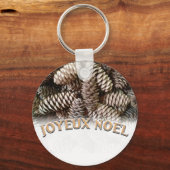 Porte-clés Fête Joyeux Noel Pine Cone (Recto)