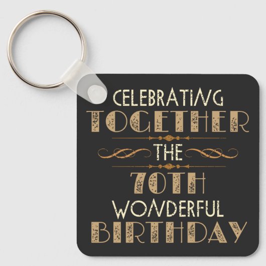 Porte-clés fête le 70e anniversaire (Recto)