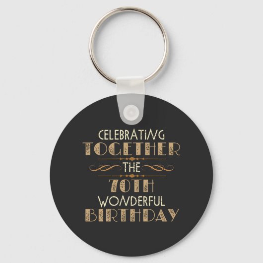 Porte-clés fête le 70e anniversaire (Recto)